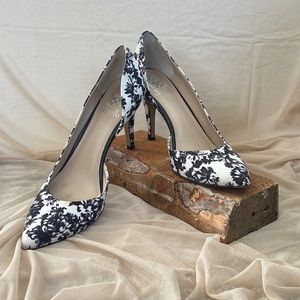 Vince Camuto Black and White Heels